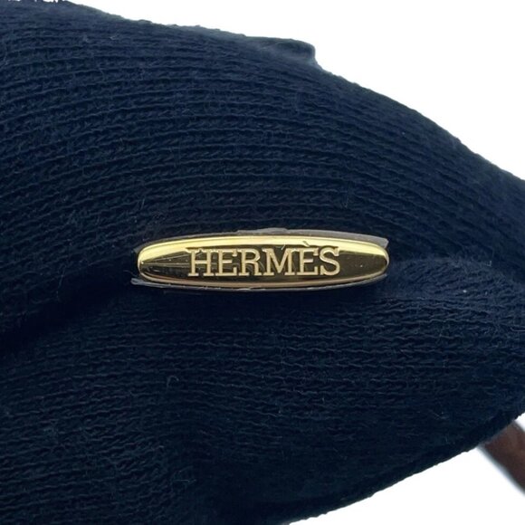 HERMES Etrier Bracelet Size T2 Swift Leather Gold - Picture 8 of 10